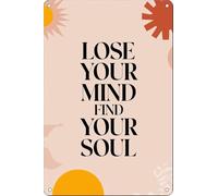 Soul Finding Starts When Mind Ends Metal Sign For Garage Yard 8 X 12 in