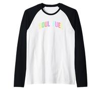 Soul Fuel Ispirazionale Motivazionale Ottimista Maglia con Maniche Raglan