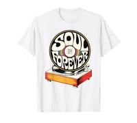 Soul Is Forever Retro anni '70 Vinile Vintage Groovy Music Maglietta