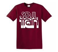 Soul - Maglietta da uomo Motown North Soul Gladys Knight Marvin Gaye serie TV, T-shirt Maroon - Stampa Bianca, L