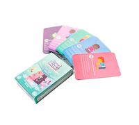 Soul Mates-64 Cartas de multicolores para Niños en inglés, Español, alemán y francés. Soul Mates Carte Yoga, Colore Vari, 8035