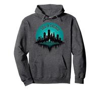 Soul of Chicago House Music - Top da Uomo con Grafica Felpa con Cappuccio, Unisex per Adulti, Grigio Scuro, L
