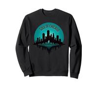 Soul of Chicago House Music - Top da Uomo con Grafica Felpa, Unisex per Adulti, Nero, L
