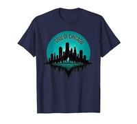 Soul of Chicago House Music - Top da Uomo con Grafica Maglietta, Uomo, Navy, L