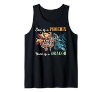 Soul of Phoenix Cuore Drago Fantasy Mitico Uomini Donne Bambini Canotta