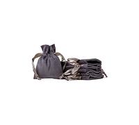 Soul Projekt [10 pezzi Sacchetti regalo in velluto. Borse con coulisse per bomboniere, gioielli, matriomoni, dolcetti, Sacchetti di organza, Grigio Scuro, Velvet Bags Deep Grey 7x9cm x10