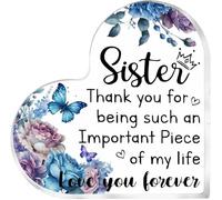 Soul Sister Regali dell'amicizia per le donne Placca in acrilico da scrivania Segnaletica decorativa regalo per il Ringraziamento, Natale, compleanno