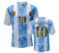 Soul up Maglia Calcio Diego Armando Maradona - El Pibe de Oro. Replica Ufficiale. Maglietta Calcio Argentina per Bambino 2 Anni