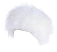 Soul Young Fascia paraorecchie invernale da donna in finta pelliccia Cerchietto(Bianco)