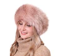 Soul Young Fascia paraorecchie invernale da donna in finta pelliccia Cerchietto(Rosa Profondo)