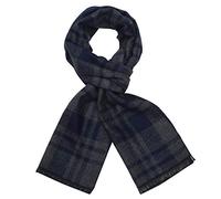 soul young Grandi Scozzese Sciarpa Uomo Inverno - Tartan Plaid Oversize Morbida Scialle con un Regalo(Blu Grigio Plaid)