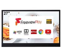 Soulaca 27 pollici Smart LED TV bianco per il bagno, 1080P Waterpoof con Wi-Fi e Bluetooth, integrato con altoparlante sistema Android 14.0, W185 HEVC Main10