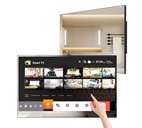 Soulaca Smart Mirror TV Full Touch Screen da 27 pollici per Bagno, IP65 Impermeabile Android 11.0 Full HD con Wi-Fi e Bluetooth, TS-27M, Modello 2024