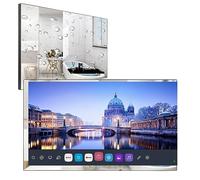 Soulaca Smart TV 4K UHD da 32 pollici per bagno, pannello a specchio, telecomando magico, guarda Netflix, PrimeVideo, Alexa integrato, impermeabile IP65,HEVC Main10