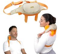 soulajeur Massaggiatore senza fili per collo e spalle, con istruzioni vocali e calore, compatto e leggero, massaggiatore Shiatsu profondo per collo e schiena, per alleviare il dolore, regalo per donne