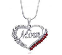 SoulBreezeCollection Collana con ciondolo a forma di cuore rosso
