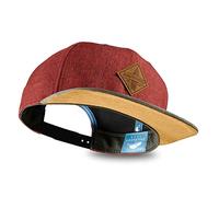 Soulbuddy - Cappellino Snapback cap Unisex - Berretto da Baseball Stile Streetwear - Elegante e Traspirante per Tutti i Giorni e Le Vacanze - Taglia Unica (IT, Testo, Taglia Unica, Rosso Scuro)