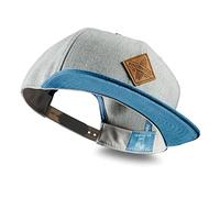Soulbuddy - Cappellino Snapback cap Unisex - Berretto da Baseball Stile Streetwear - Elegante e Traspirante per Tutti i Giorni e Le Vacanze - Taglia Unica (IT, Testo, Taglia Unica, Grigio Azzurro)