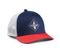Soulbuddy Cappellino Trucker per Bambini - Cappy Regolabile per Ragazzi e Ragazze - Cappello Basecap Estivo - Traspirante e Confortevole - Taglia Regolabile (IT, Testo, L, Blu Rosso)