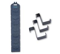 Soulbuddy Organizer per Cappelli - Porta Cappellini da Appendere - Salvaspazio per Cappelli da Baseball, Snapback, Berretti - Mensola Verticale per Armadio o Porta (7 Caps x 3 Gancio)