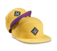 Soulbuddy - Set di 2 Cappellini da Basecap Coordinati papà e Figlio - Berretti Traspiranti Uomo e Bambino - Look Mini Me Famiglia - Idea Regalo Originale (IT, Testo, L, Giallo Violla)
