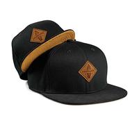 Soulbuddy Set di 2 Cappellini da Basecap Coordinati papà e Figlio - Snapback cap Traspiranti Uomo e Bambino - Look Mini Me Famiglia - Idea Regalo Originale (IT, Testo, M, Nero)