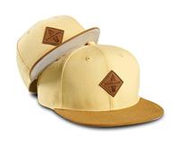 Soulbuddy Set di 2 Cappellini da Basecap Coordinati papà e Figlio - Snapback cap Traspiranti Uomo e Bambino - Look Mini Me Famiglia - Idea Regalo Originale (IT, Testo, M, Giallo Chiaro)