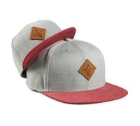 Soulbuddy Set di 2 Cappellini da Basecap Coordinati papà e Figlio - Snapback cap Traspiranti Uomo e Bambino - Look Mini Me Famiglia - Idea Regalo Originale (IT, Testo, S, Grigio Rosso)