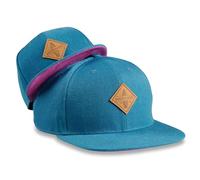 Soulbuddy Set di 2 Cappellini da Basecap Coordinati papà e Figlio - Snapback cap Traspiranti Uomo e Bambino - Look Mini Me Famiglia - Idea Regalo Originale (IT, Testo, S, Blu Scuro Viola)