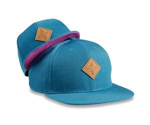 Soulbuddy Set di 2 Cappellini da Basecap Coordinati papà e Figlio - Snapback cap Traspiranti Uomo e Bambino - Look Mini Me Famiglia - Idea Regalo Originale (IT, Testo, S, Blu Scuro Viola)