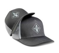 Soulbuddy Set di 2 Cappellini Trucker da Basecap Coordinati papà e Figlio - Snapback Traspiranti Uomo e Bambino - Look Mini Me Famiglia - Idea Regalo Originale (IT, Testo, L, Grigio)