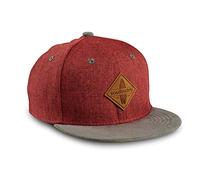 Soulbuddy Snapback cap per Bambini in 3 Taglie - Berretto da Baseball Leggero e Traspirante - Cappello Estivo per Bimbo e Bimba - Idea Regalo Originale (IT, Testo, L, Rosso Scuro)