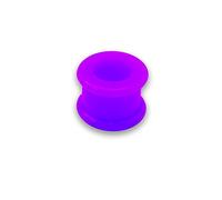 SoulCats® 1 Tubo Auricolare al Neon con Stella in Silicone, Dimensioni: 18 mm, Colore: Viola
