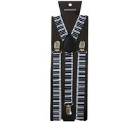 SoulCats Bretelle in tinta unita fantasia donna uomo neon bianco nero a forma di Y, modello 2