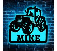 soulglass Custom Trattore Driver Insegna Al Neon in Legno Wall Art LED Luce Personalizzata Trattore Agricolo Nome Segno Fattoria Camion Decorazione Regali Di Compleanno Luce Al Neon Di Natale