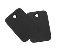 Soulnioi 200 etichette vuote in PVC da appendere, 2 x 3 cm, con fori per occhielli, etichette in plastica impermeabile per vendita al dettaglio, piante, stoccaggio e inventario, colore nero