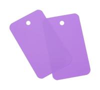Soulnioi 200 etichette vuote in PVC da appendere, 3,5 x 6 cm, con fori per occhielli, etichette in plastica impermeabile per vendita al dettaglio, piante, stoccaggio e inventario, viola