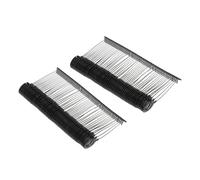 Soulnioi 500pcs 55mm nero - Gancio rotondo standard abbigliamento etichettatura di plastica per etichette etichette barbe