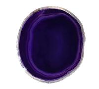 Soulnioi Sottobicchieri in agata viola con pietra ametista unica per bevande