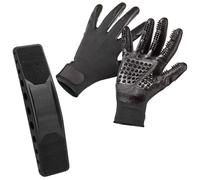 SoulQool Forniture per la toelettatura dei cavalli, spazzola per cavalli 6 in 1+1 paio di guanti per spazzola per cavalli, set di articoli per la toelettatura di cani e gatti