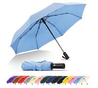 SoulRain Ombrello da viaggio, antivento e compatto per la pioggia, perfetto ombrello pieghevole per auto, ombrello da golf e compagno di viaggio (Sora)