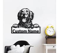 SOULSIS Insegne in Di legno personalizzate Golden Retriever | Cartello in Di legno Golden Retriever | Regali Golden Retriever Divertenti | Regalo per cani | Abitudine degli animali