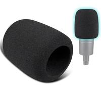 SOULWIT 2 Pezzi Microfoni Filtro Pop per Audio-Technica ATH AT2035 Condensatore Cardioide, Protezione Mic Copertura Parabrezza Schiuma - Nero