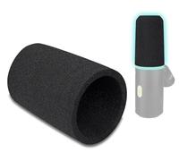 SOULWIT 2 Pezzi Microfoni Filtro Pop per Shure MV6, Protezione Mic Copertura Parabrezza Schiuma - Nero