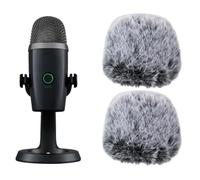SOULWIT 2 pezzi Paravento Peloso per Logitech Blue Yeti Nano microfono