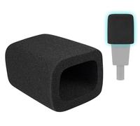 SOULWIT 2 Pezzi Schiuma Microfono Pop Filter per AKG Pro Audio C414 XLII/XLS Condensatore, Protezione Copertura in Spugna Mic Parabrezza per microfono - Nero