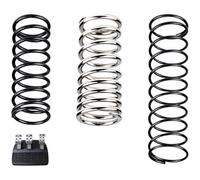 SOULWIT 3 Pezzi Ritorno Molla del Pedale del Volante da Corsa per Logitech G25/G27/G29/G920/G923 - Freno, Acceleratore, Frizione Molle in Acciaio al Manganese - 1Argento + 2Nero
