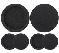SOULWIT 6 pezzi Cuscinetti Auricolari Ricambio per Microsoft Xbox One Chat, PowerA Chat Cuffie, Spugna Padiglioni Cuffie Morbidi e Durevoli con Schiuma ad Alta Densità - Nero