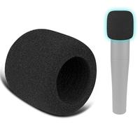 SOULWIT 6 Pezzi Microfoni Filtro Pop per Shure SM57(SM57LC/SM57-LCE)/SM57 Pro, Protezione Mic Copertura Parabrezza Schiuma - Nero