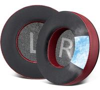 SOULWIT 80 mm Cuscinetti Auricolari in Gel Rinfrescante Ricambio per AKG Pro Audio K175 Cuffie, Cuscinetti Auricolari con Tessuto di Seta di Ghiaccio, Schiuma di Isolamento dal Rumore - Borgogna